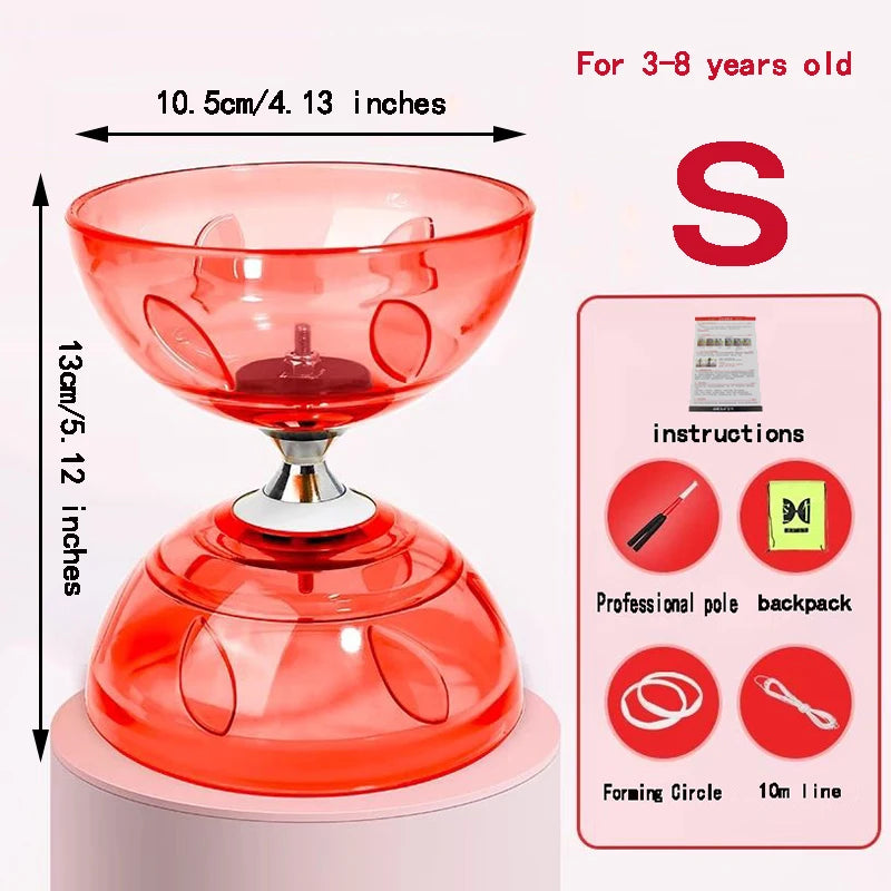 Portable Chinese Yoyo Diabolo – Agility Exercise Gear for Kids and Adults