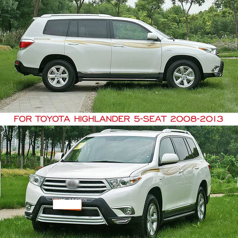 Window Deflector Set – Rain and Sun Guards for Toyota Highlander 2008-2013