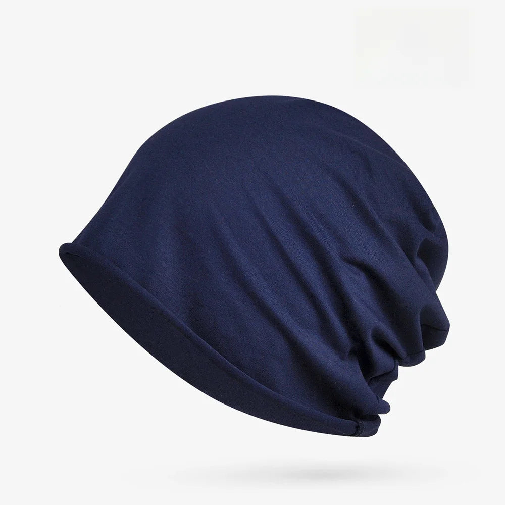 Cotton Sleep Cap – Breathable Unisex Headscarf for Nightwear and Hair Loss