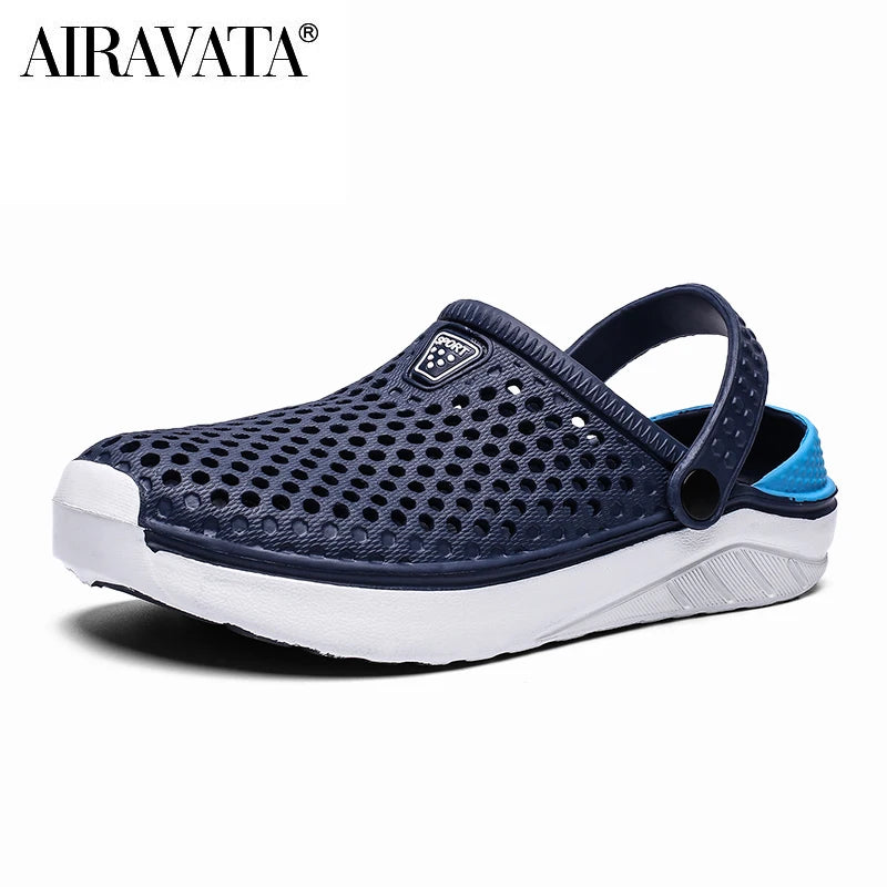 Thick Sole Beach Sandals – Waterproof Anti-Slip Footwear for Men and Women