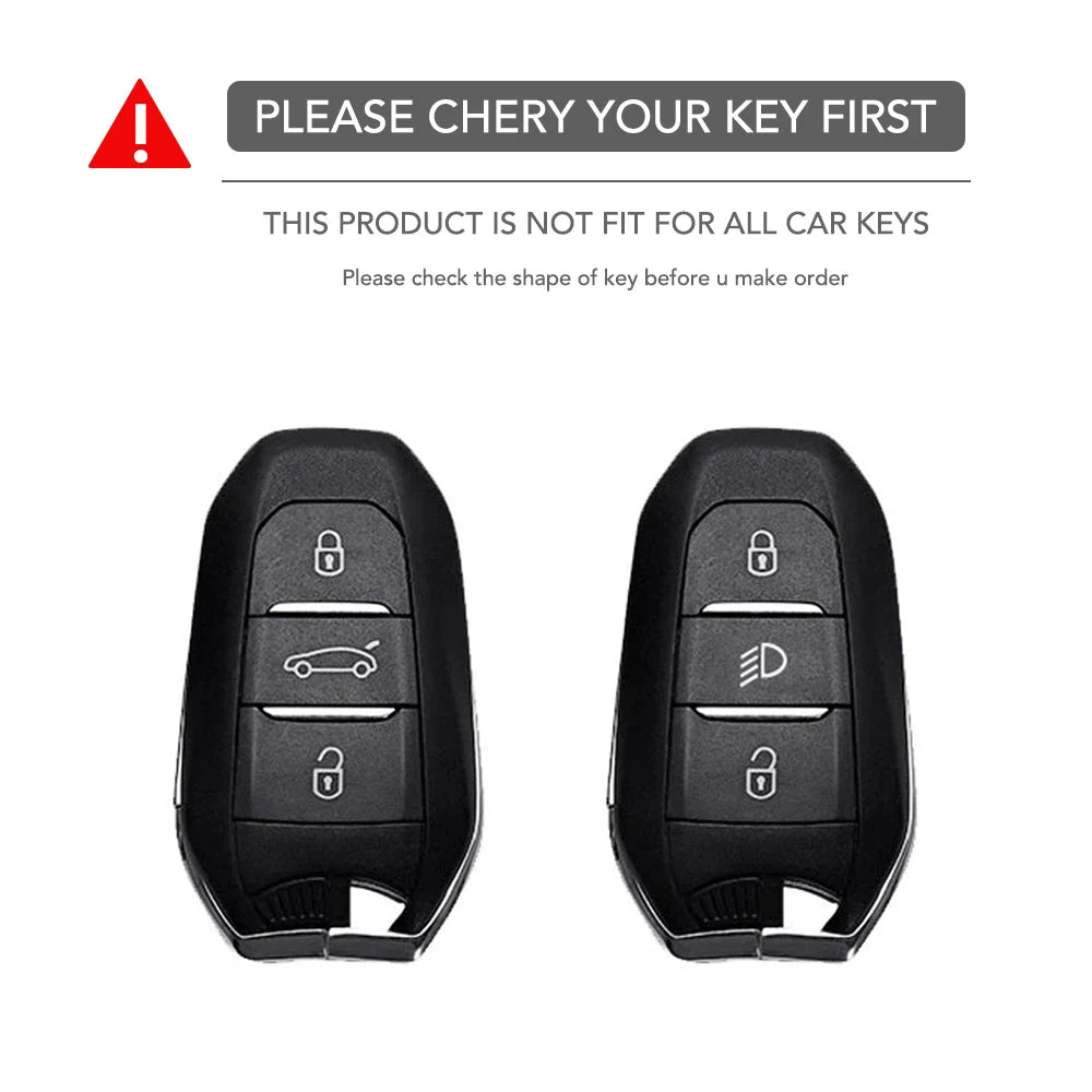 Silicone Key Fob Cover – Protective Remote Case for Peugeot and Citroen