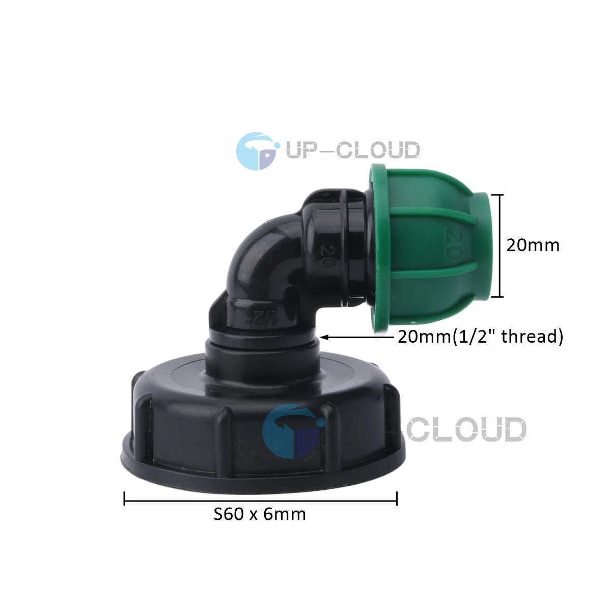 IBC Tank Adapter – S60 to PE Pipe Fitting for Garden Irrigation Systems