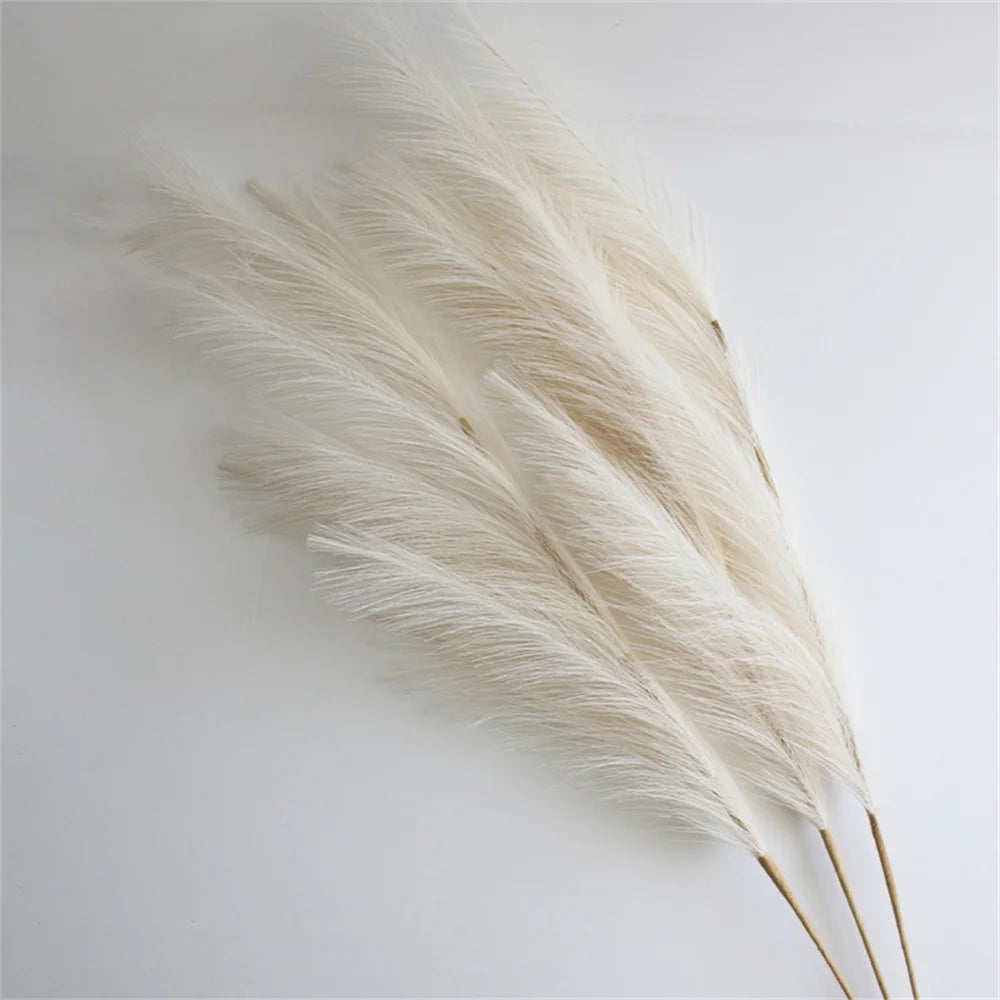 Artificial Pampas Grass – 39 Inch Faux Reed Stems for Boho Home Wedding Decor