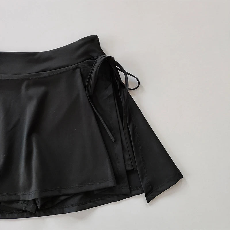Athletic Yoga Skort – Quick-Dry Pocket Skirt for Tennis and Badminton