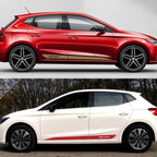 Vinyl Side Skirt Stripes – Car Body Decals for Seat Ibiza Tuning