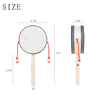 4 Inch Wooden Hand Drum – Orff Percussion Instrument for Kids Musical Toys