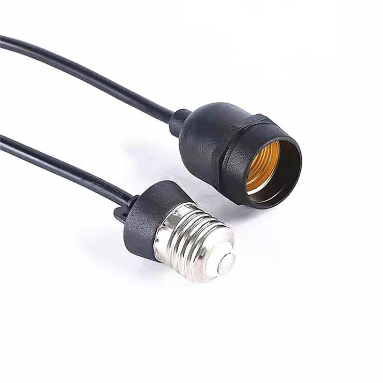 Waterproof E27 Lamp Socket – Outdoor Extension Cord for Garden Lighting