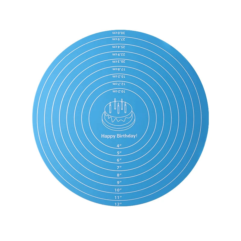 Silicone Cake Turntable Mat – Non-stick Heat Resistant Tool for Baking