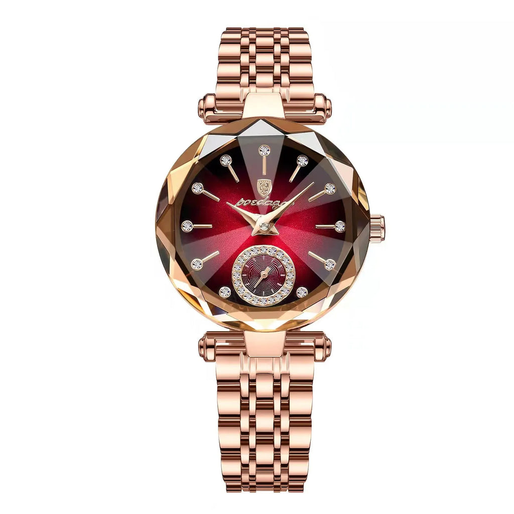 Elegant Stainless Steel Quartz Watch – Luxury Fashion Accessory for Women