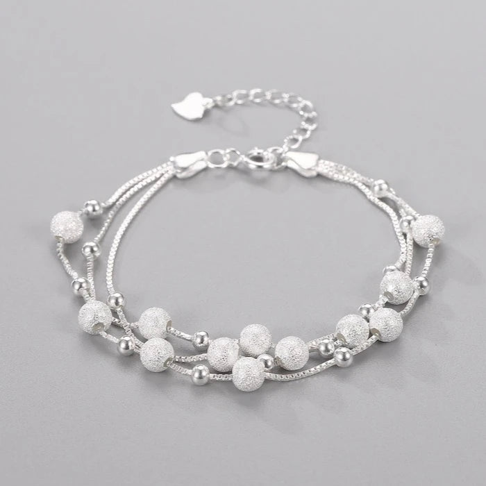 Sterling Silver Star Moon Bracelet – Vintage Crystal Jewelry for Women