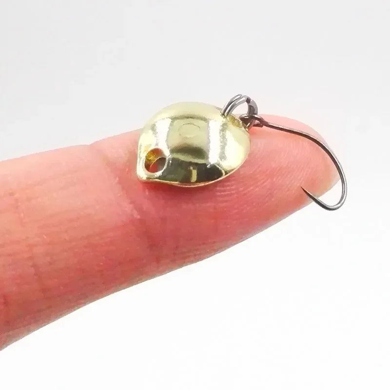 Mini Spoon Spinnerbait – 1.4cm Micro Hard Bait for Trout Fly Fishing