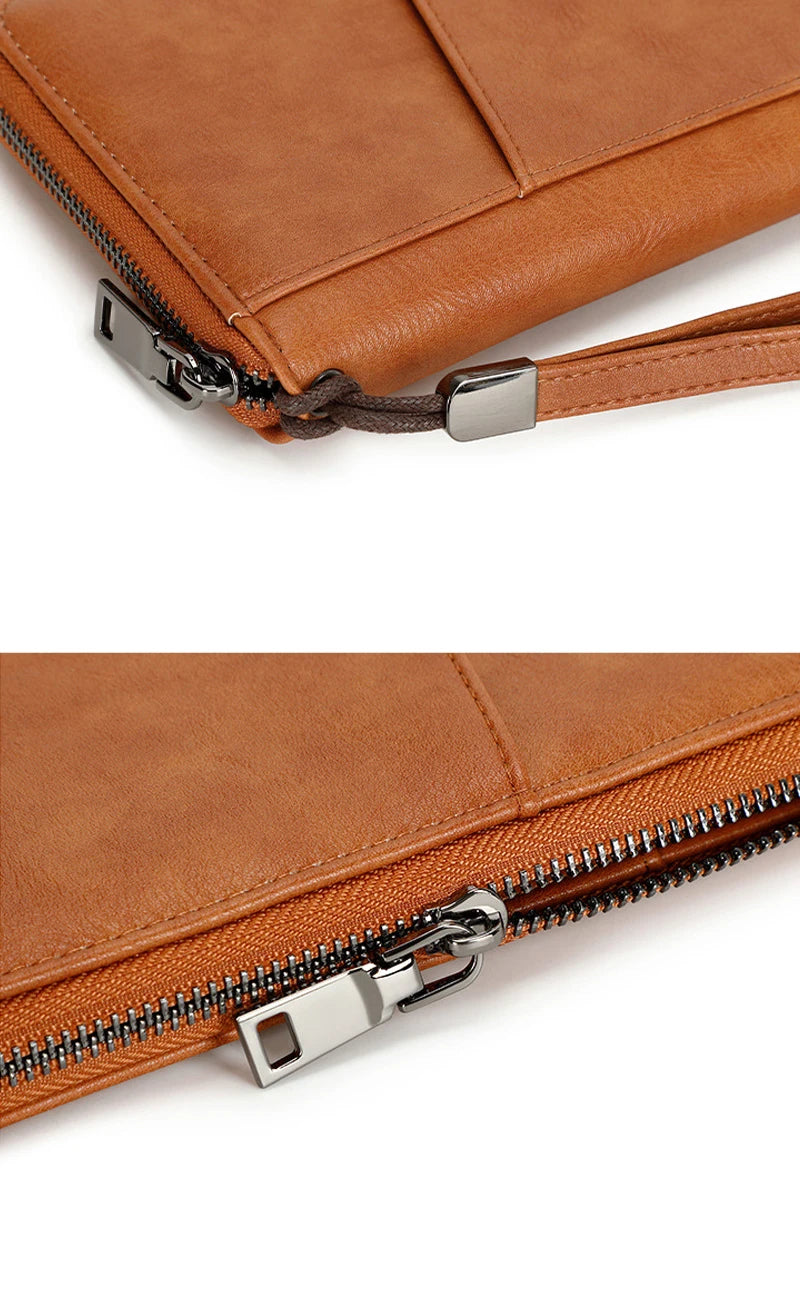 RFID Leather Passport Wallet – Anti-Theft Card Holder for Travel