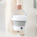 Portable Folding Washing Machine – Ultrasonic Mini Washer for Travel and Home