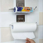 Adhesive Paper Towel Holder – Wall Mounted Rack for Kitchen Storage