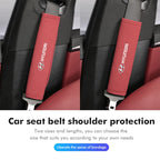 Suede Seat Belt Pads – Shoulder Protection for Hyundai Interior Comfort