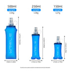 Collapsible TPU Soft Flask – BPA-Free Folding Water Bottle for Hiking and Running