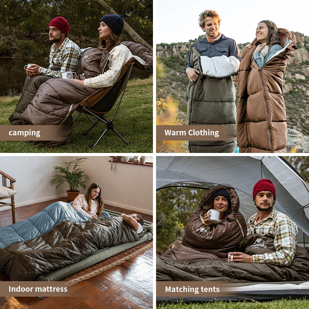 Ultralight Cotton Sleeping Bag – Waterproof Winter Gear for Outdoor Camping