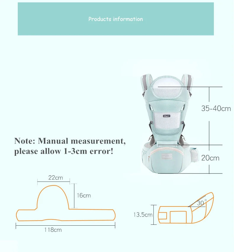 Ergonomic Baby Carrier – Multifunctional Waist Stool for Infant to Toddler