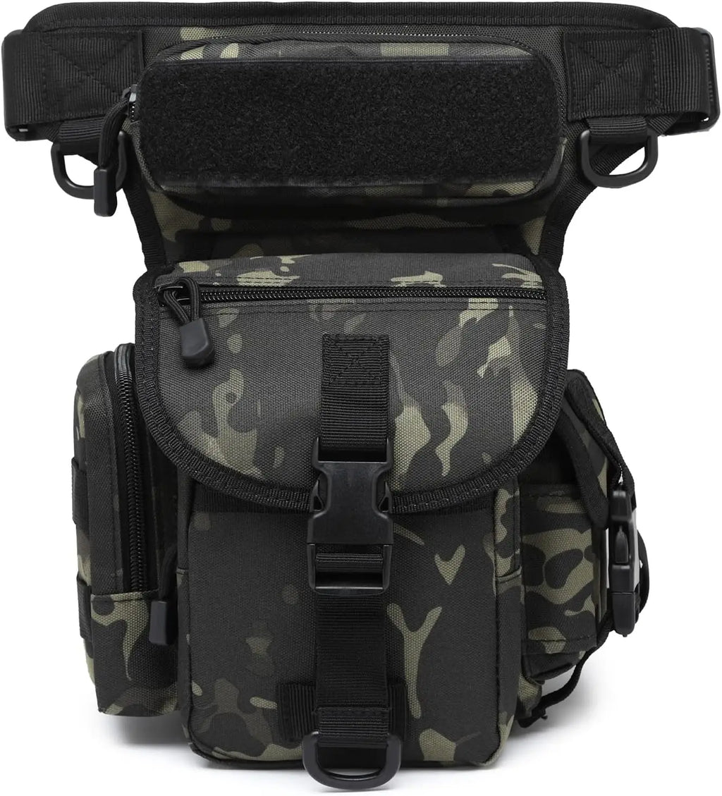Nylon Drop Leg Bag – Tactical Waist Pack for Motorcycle Hiking Travel