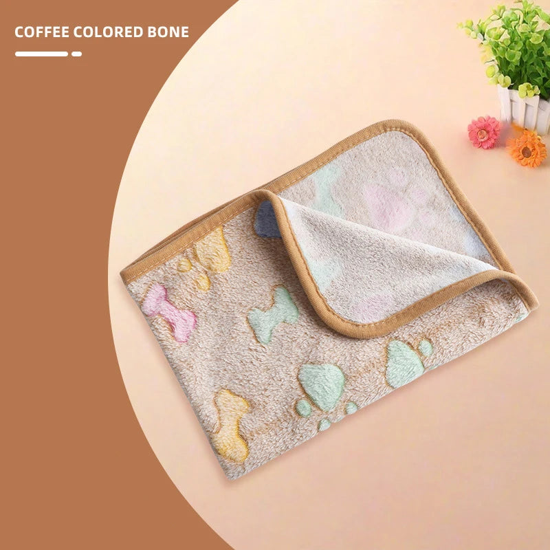 Pet Blanket – Coral Velvet Soft All-Season Pad for Dogs and Cats