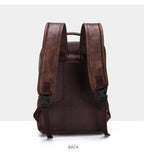 Split Leather Laptop Backpack – Large 14 Inch Travel Bag for Men