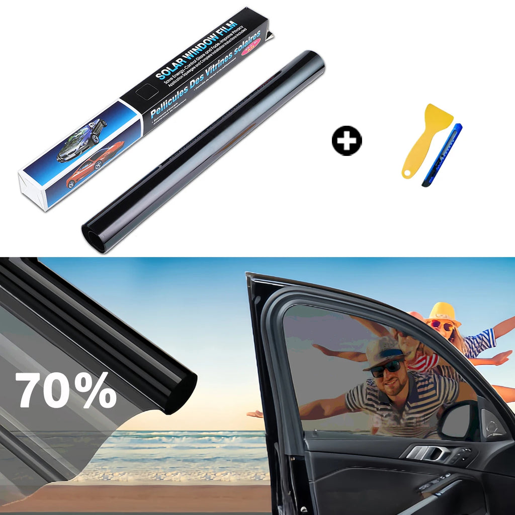 Car Window Tint Film – UV Protection Vinyl for Privacy and Solar Heat Blocking