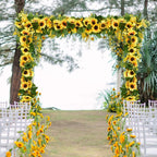 Artificial Sunflower Vine – Silk Garland for Wedding Home Garden Decor