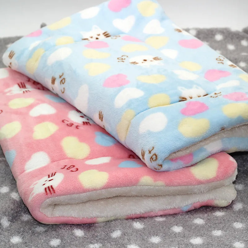 Flannel Dog Bed – Thickened Sleeping Mat for Small to Large Dogs and Cats