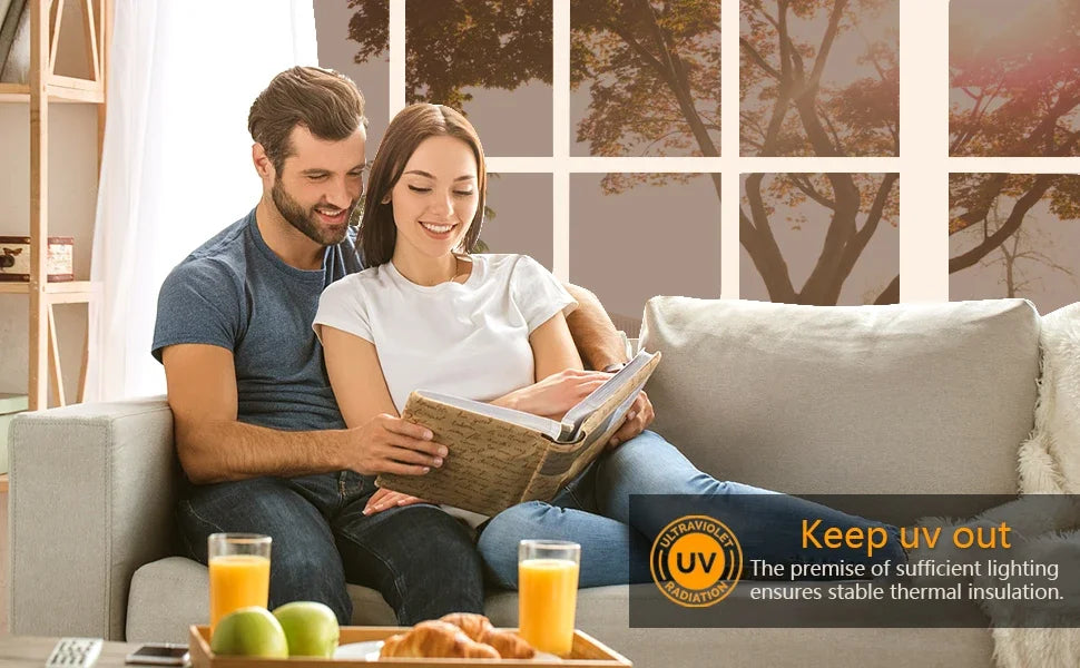 Reflective Window Film – Heat Control Privacy Sticker for Home Glass Tinting