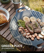 Stainless Steel Barbecue Steam Rack – Anti-Scorching Grill for Outdoor Camping