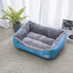 Soft Square Pet Bed – Waterproof Warm Winter Mat for Small to Large Dogs