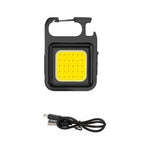 Mini COB Keychain Flashlight – Magnetic Rechargeable Light for Camping