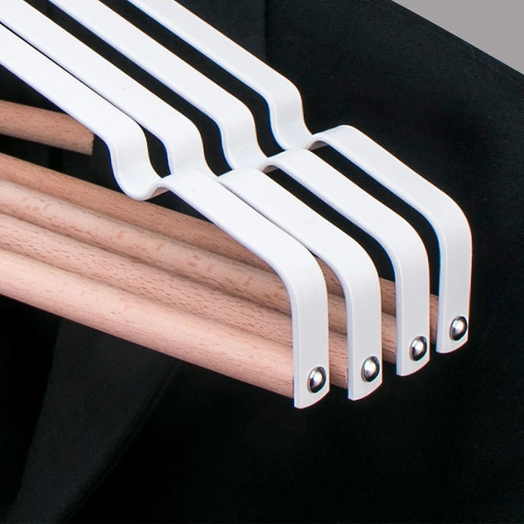 Solid Wood Clothes Hangers – Swivel Hook Rack for Coats and Jackets