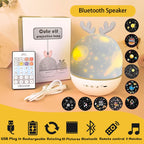 Rotating Galaxy Music Projector – Bluetooth LED Night Light for Kids Bedroom