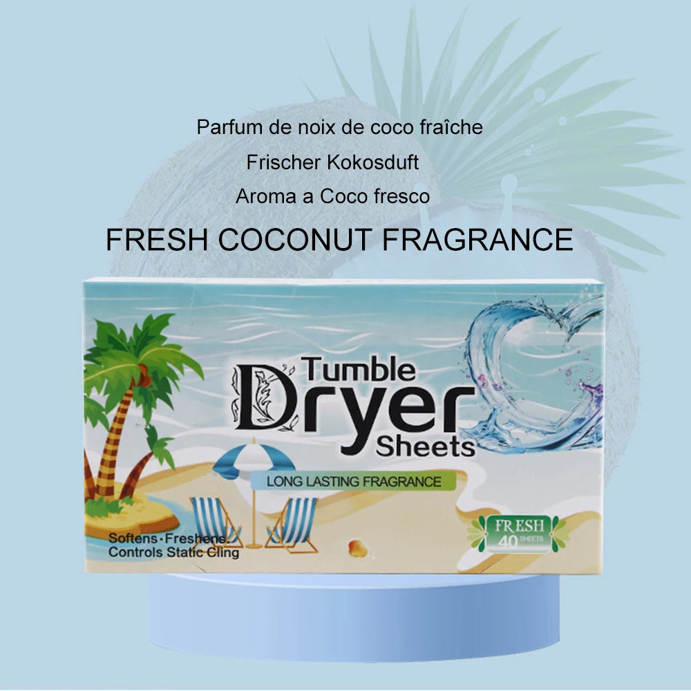 Tumble Dryer Sheets – Long-Lasting Fragrance for Static Reduction Laundry