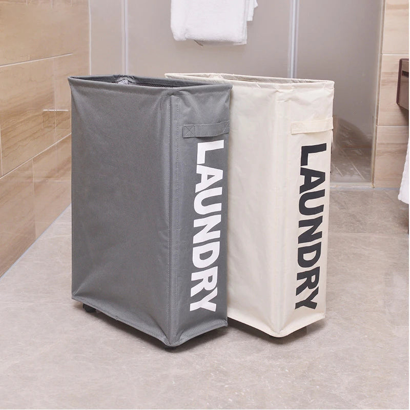 Rolling Slim Laundry Hamper – 22 Inch Waterproof Sorter for Home Organization