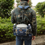 Multi-Pocket Fanny Pack – Water Bottle Holder for Outdoor Hiking and Cycling