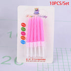 Colorful Digital Number Candles – Decorative Party Cake Toppers for Birthdays