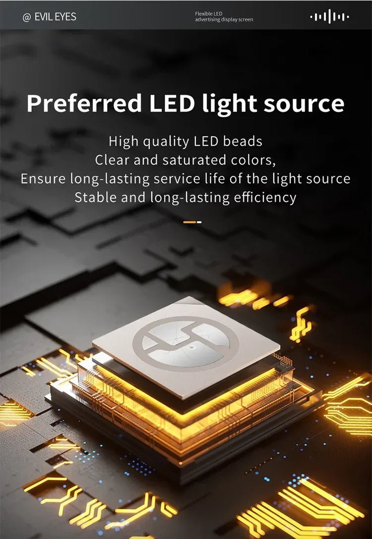 LED Pixel Panel Display – Flexible Scrolling Screen for Car Windshield