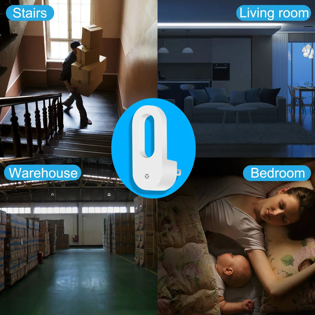 Twilight Sensor Night Light – Warm White Energy Saving Lamp for Kids Bedroom