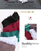 Floral Lace Panties – Sexy V-Waist Breathable Underwear for Women