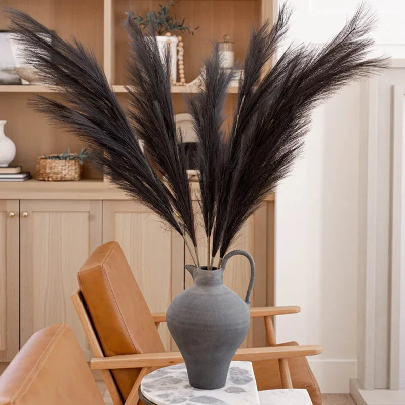 Artificial Pampas Grass – 39 Inch Faux Reed Stems for Boho Home Wedding Decor