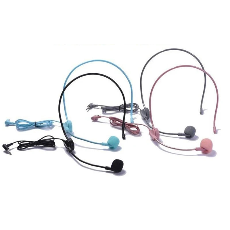 Wired Headset Microphone – Adjustable Hands-free Mic for Teaching Lectures