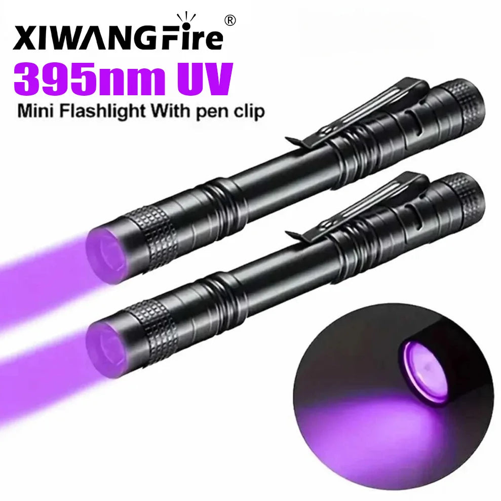 UV Flashlight 395nm – Portable Ultraviolet Torch for Pet Urine and Scorpion Detection