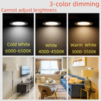 Dimmable LED Recessed Downlight – Tri-Tone Ceiling Spot for Home Lighting