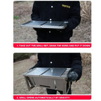 Portable Charcoal Barbecue Grill – Folding Stainless Steel Stove for Outdoor BBQ