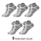 Breathable Cotton Ankle Socks – Men's Athletic Gear for Summer Outdoor Sports
