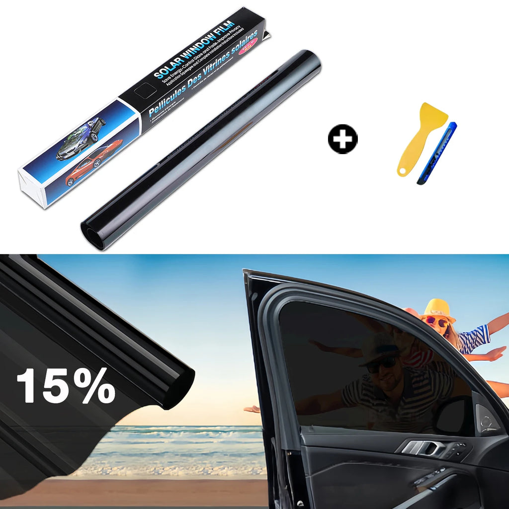 Car Window Tint Film – UV Protection Vinyl for Privacy and Solar Heat Blocking