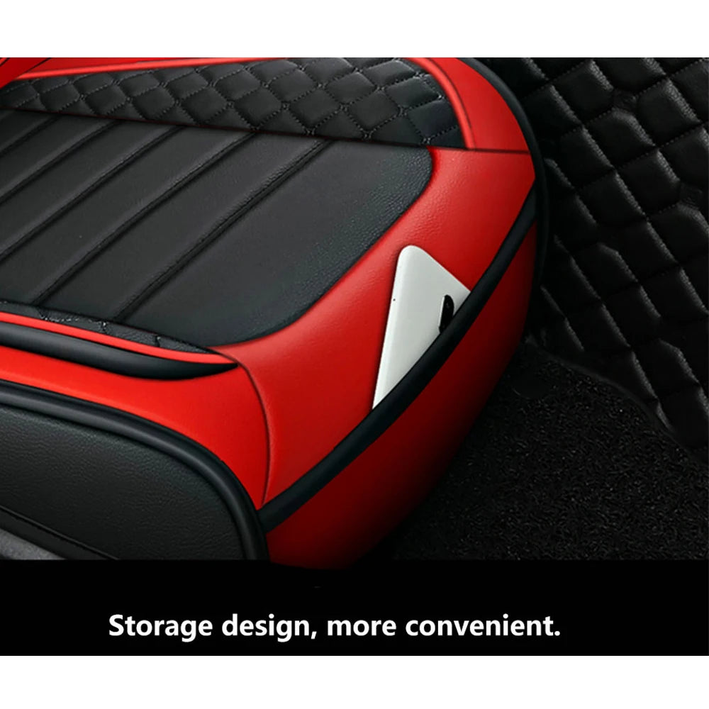 Faux Leather Car Seat Cover – Universal Waterproof Protector for Auto Interior