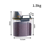 Airtight Plastic Pet Food Container – Moisture-proof Storage for Dog Cat Food